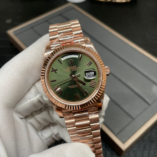 Oyster Perpetual Roman Dial Rose Gold