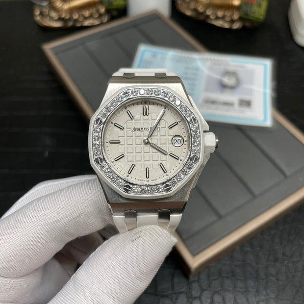 Women's Royal Oak White 37mm