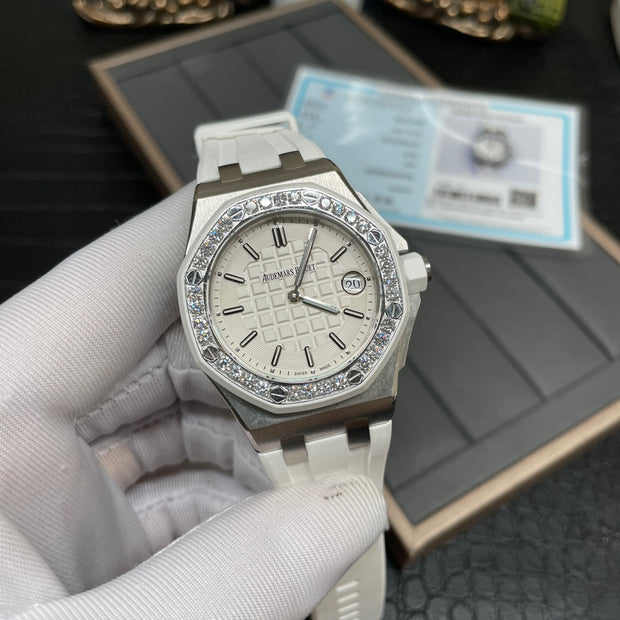 Women's Royal Oak White 37mm